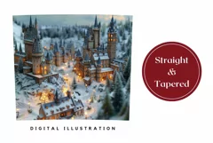 3D Christmas Tumbler Wrap, 3D Winter Tumbler Sublimation Product Image 3