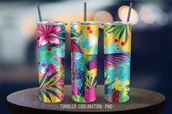Vibrant Hummingbird Floral 20oz Tumbler Product Image 3