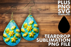 Cheerful Teardrop EARRINGS Design PNG, 3D Fruits Product Image 1