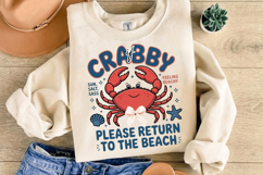 If Crabby please return to the beach PNG sublimation |Beach Product Image 10