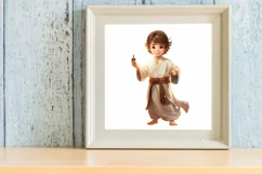 Child Jesus Clipart Png Design, Watercolor Clipart Product Image 3