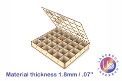 Christmas box, Organizer, Storage box. Laser svg projects Product Image 2