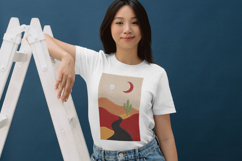 Desert Landscape Embroidery Design with Cactus Scene Product Image 3