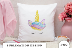 Watercolor Cute Unicorn png Product Image 3