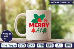Merry Af SVG Cut File Product Image 3