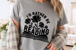 I’d Rather Be Reading Svg, Book Lover Svg, Book Club Svg. Product Image 4