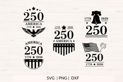 America 250 SVG Bundle 1776-2026 Patriotic Cut Files SVG DXF Product Image 3