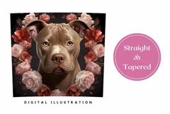Staffordshire Bull Terrier Tumbler Design, Dog Sublimation Product Image 3