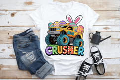 Egg Crusher Truck PNG Sublimation | Happy Easter Day PNG Des Product Image 3