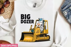Big Dozer PNG, Cute Animal Sublimation PNG Product Image 3