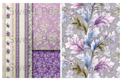 Purples, Paper, Shabby Chic, Papers, Junk Journal Product Image 3