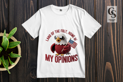 Funny Eagle Opinions Clipart Sublimation PNG Product Image 3