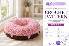 Donut Pet Bed Crochet Pattern PDF Product Image 3