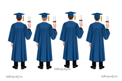 Graduate Boy Clipart, Class of 2025 PNG Product Image 3