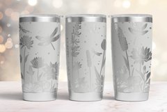 20oz Tumbler laser svg Dragonflies and Water Lilies wrap Product Image 4