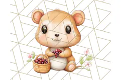Woodland Nursery Baby Animals And Fantasy Forest PNG Clipart Product Image 3