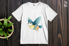 Cute School Birds Clipart Sublimation PNG Product Image 3