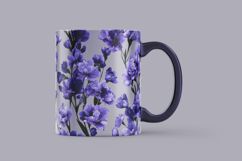 Purple Floral Pattern Digital Paper Product Image 3