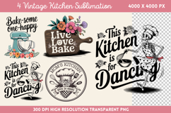 Vintage Kitchen Sublimation PNG Product Image 1