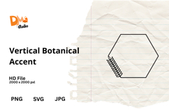 Vertical Botanical Accent Product Image 1