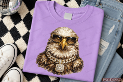 Luxury Eagle PNG Design | Gangster Eagle With Sunglasses PNG Product Image 4