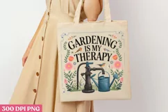 Gardening is my therapy PNG, Gardening Sublimation PNG Product Image 3