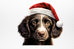 Christmas Peeking Dogs Clipart PNG Product Image 3