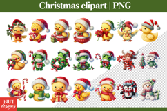 Knitted Christmas Clipart, Crochet Christmas Clipart Bundle Product Image 3