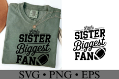 Little Sister Biggest Fan Svg | Game Day Svg | Shirt Svg Product Image 4