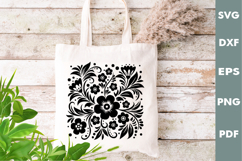 Floral Design, Flowers SVG Pattern, Cutting board SVG Product Image 3
