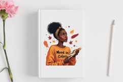 Motivational Autumn melanin woman png Product Image 3