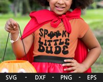 Spooky Little Dude svg, Toddler Halloween svg, Retro svg Product Image 4