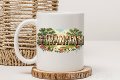 Savannah Georgia PNG, Vintage Southern Oak Tree Sublimation Product Image 4