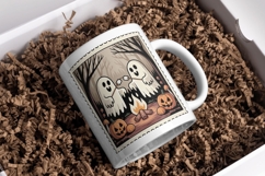 Vintage Halloween Stamp PNG Set Product Image 3