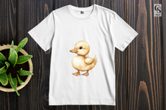 Watercolor Baby Duck Clipart Sublimation PNG Product Image 3