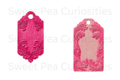Tags, Pink, Ephemera, PNG, Junk Journal, Vintage, clipart Product Image 3