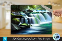 Waterfall Cutting Board Sublimation Design Product Image 1