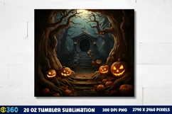 Halloween Tumbler Sublimation Wraps, Tumbler Halloween Product Image 3