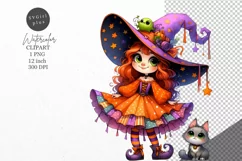 Halloween clipart, Witch clipart, Autumn clipart Product Image 1