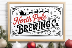 North Pole Brewing Co. Svg | Christmas svg Product Image 1