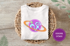 Hand Drawn Cosmic Illustration, Cartoon Planet PNG Product Image 3
