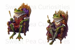 Frogs, King, Junk Journal, PNG, Clipart, Ephemera Product Image 3