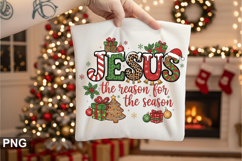 Jesus the reason for the Sublimation - Christmas PNG Design Product Image 3