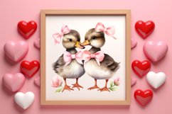 Valentines Day Animal Couple Clipart, Valentine Couple Product Image 3