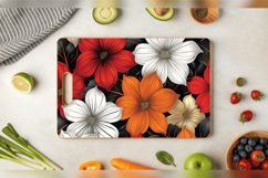 Bold Flowers Cutting Boards sublimation Design Product Image 3