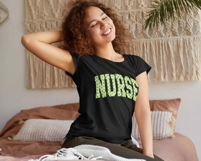 Coquette Nurse St Patrick's Day SVG PNG, Preppy Nurse Png Product Image 2