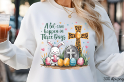 A lot can happen in PNG, Retro Easter Day Sublimation PNG Product Image 3