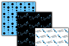 Graduation 2026 blue digital papers Product Image 2