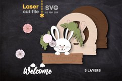 Spring Welcome SVG laser cut files for Glowforge Product Image 3