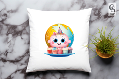 Cute Birthday Globe clipart sublimation png Product Image 3